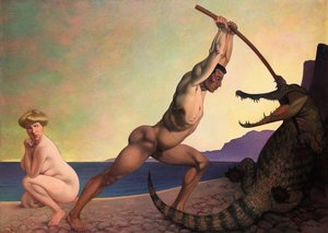 Perseus Slaying the Dragon by Felix Edouard Vallotton