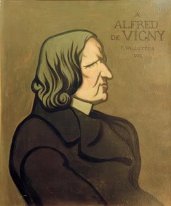 Portrait of Vigny, Decorative Painting by Felix Edouard Vallotton