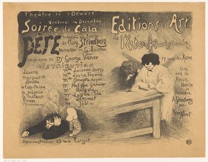 Program for a Gala Performance of Le Père, a Tragedy by August Strindberg at the Théâtre de l