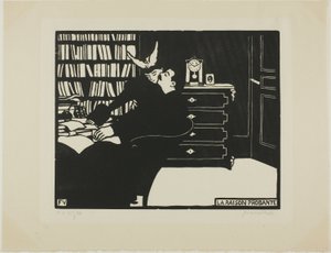 The Cogent Reason, plate four from Intimacies by Felix Edouard Vallotton