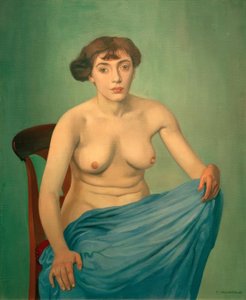 Torso with Blue Cloth