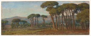 Extensive Landscape with a Village and Hillside in the Distance