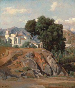 View of La Cava by Felix Hippolyte Lanoue