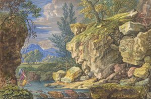 Landscape with Tobias and the Angel by Felix Meyer.