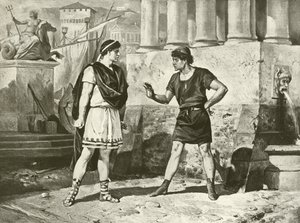 Comedy of Errors. Act I, Scene II by Felix Octavius Carr Darley