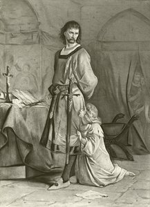 King John. Act IV, Scene I by Felix Octavius Carr Darley