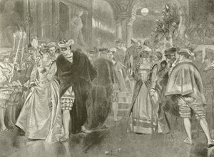Much Ado about Nothing. Act II, Scene I (engraving) by Felix Octavius Carr Darley