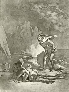 The Tempest. Act II, Scene II by Felix Octavius Carr Darley
