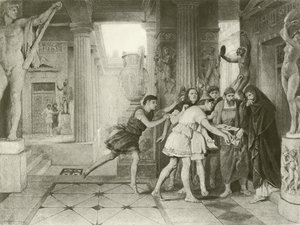 Timon of Athens. Act III, Scene IV by Felix Octavius Carr Darley