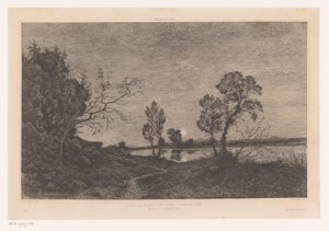 Landscape with Lake by Moonlight