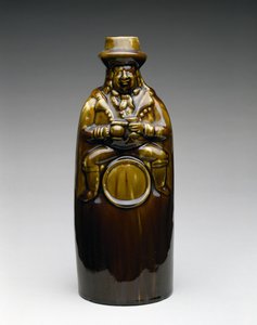 Toby Barrel Flask or Bottle by Fenton and Co. Lyman