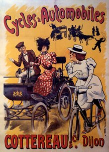 Poster for Cycles and Cars Cottereau et Compagnie, Early 20th Century by Ferdinand (1865 1923) Misti Mifliez
