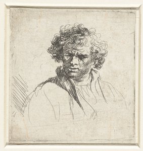 Bust of a Man with a Distorted Face by Ferdinand Bol (possibly)
