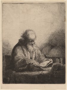 An Old Man Reading by Ferdinand Bol