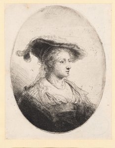 Young Woman with Hat by Ferdinand Bol