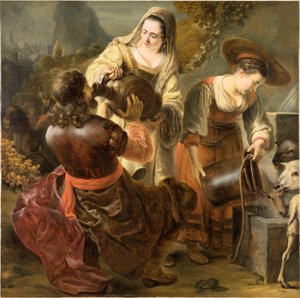 Rebecca and Eliezer at the Well by Ferdinand Bol