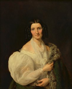 Barbara von Schickh, as Bride of Wolfgang Ritter von Manner by Ferdinand Georg Waldmüller