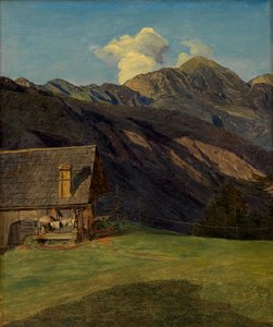 The Alpine Hut on the Hoisenrad near Ischl by Ferdinand Georg Waldmüller