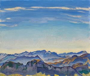 The Vaud Alps from the Rochers de Naye. 1917 by Ferdinand Hodler