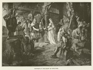 Frithiof at the Court of King Ring by Ferdinand Leeke