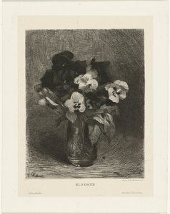 Violets in a Vase