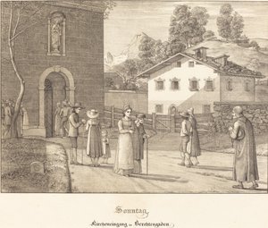 Sunday - Going to Church near Berchtesgaden