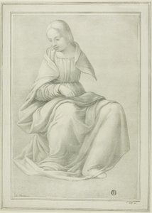 Study for Seated Figure of a Woman by Ferdinand Piloty