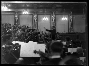 Orchestra Rehearsal of the Viennese Member of a Philharmonic Orchestra
