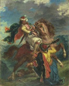 A Turk Surrenders to a Greek Horseman