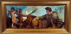 Allegory of the Painting Industry by Eugene Delacroix (1798-1863) by Ferdinand Victor Eugene Delacroix