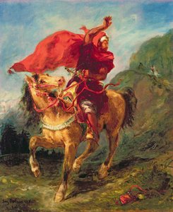 Arab Horseman Giving a Signal