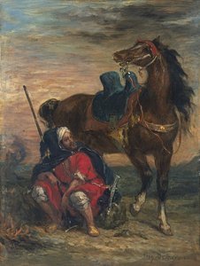 Arab Rider by Ferdinand Victor Eugene Delacroix