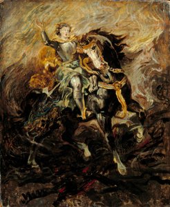 Clorinda Intervening to Save Olindo and Sophronia by Ferdinand Victor Eugene Delacroix