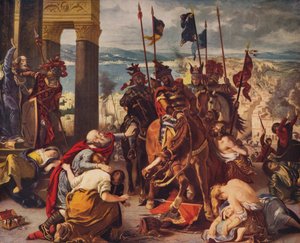 Entry of Crusaders into Constantinople by Ferdinand Victor Eugene Delacroix