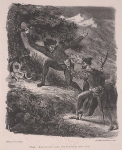 Faust and Mephistopheles in the Harz Mountains by Ferdinand Victor Eugene Delacroix