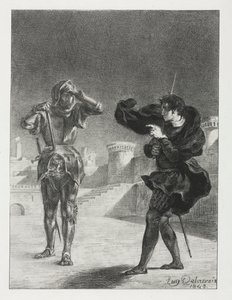 Hamlet: The Phantom on the Terrace by Ferdinand Victor Eugene Delacroix