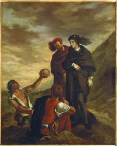 Hamlet and Horatio in the Churchyard