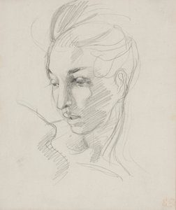 Head of Liberty by Ferdinand Victor Eugene Delacroix