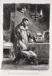 Illustrations for Faust: Faust in His Dressing-Room, 1828