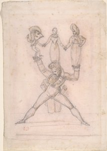 Italian Theatre by Ferdinand Victor Eugene Delacroix