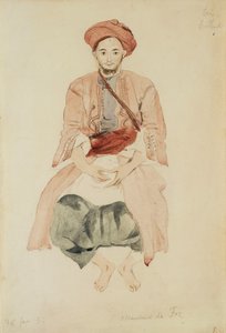 Merchant of Fez by Ferdinand Victor Eugene Delacroix