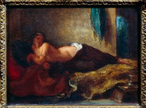 Odalisque by Ferdinand Victor Eugene Delacroix