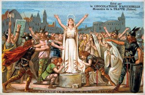 Saint Genevieve promises to save Lutece, Middle Ages