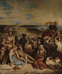 Scenes from the Massacre of Chios by Ferdinand Victor Eugene Delacroix