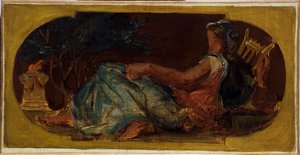 Sketch for the Salon de la Paix at Paris City Hall: Minerva, between 1849 and 1852