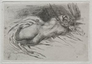 Study of a Woman Seen from the Back, 1833 by Ferdinand Victor Eugene Delacroix