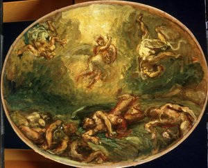 Triumph of St. Michael by Ferdinand Victor Eugene Delacroix