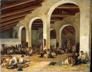 Barracks at Modena by Ferdinando Buonamici