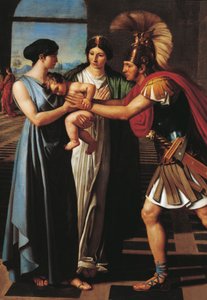 Andromache intercepting Hector at the Scaean Gate (detail)