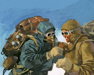 Hillary and Tensing Prepare to Assault the Final Ridge by Ferdinando Tacconi